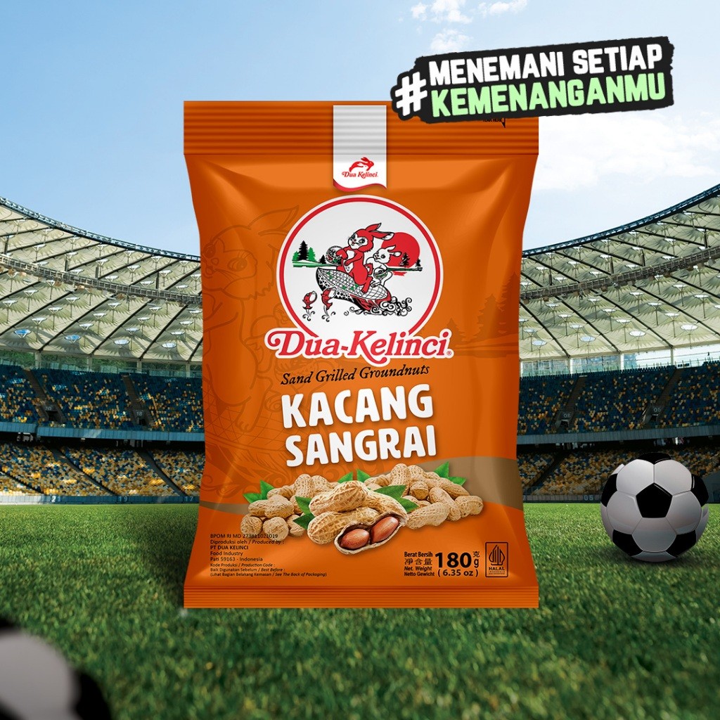 

DUA KELINCI Kacang Kulit Sangrai 180 gram - SUMBER PROTEIN