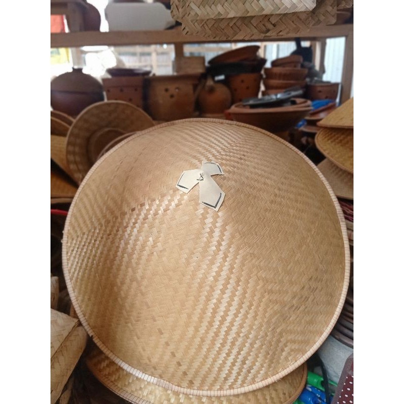 COD Caping Bambu Lancip/lebar 40CM/berkualitas Topi Petani Tudung Bambu