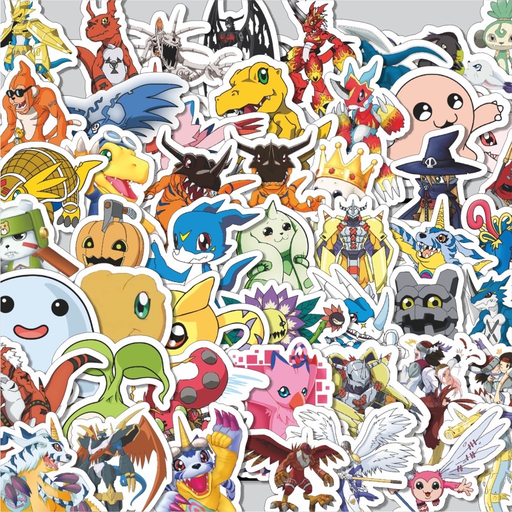 

Stiker Cutting Pack Stiker Anime Series Digimon Character Mix 6 Isi 100Pcs Series Aesthetic Lucu Keren Untuk Koper Bahan Vynil