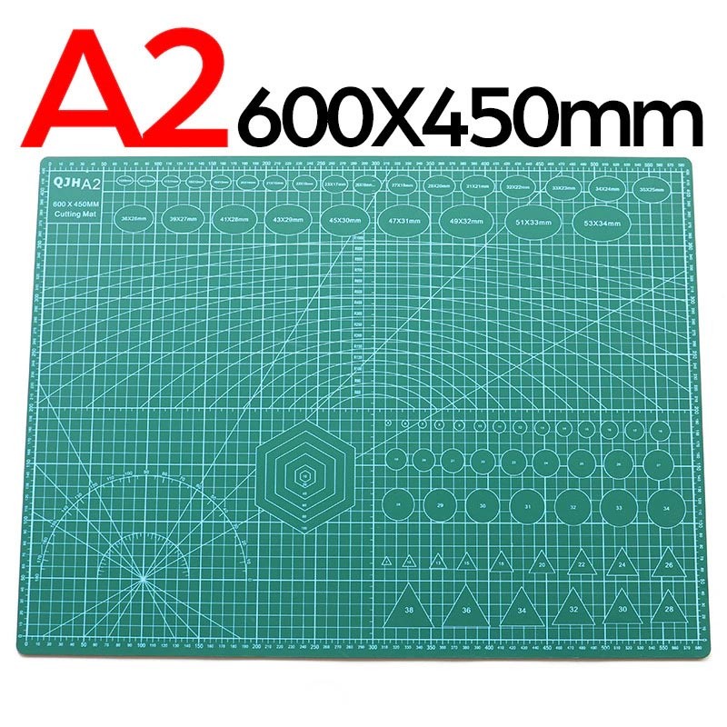 

Papan Work Cutting Mat Pad A2 Size 60 x 45 cm - GREEN