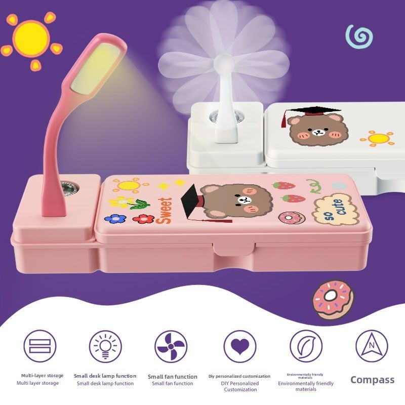 

Pensil Kotak Multifungsi Keren, Besar & Berlapis Ganda, Cocok untuk Anak TK & Sekolah Dasar