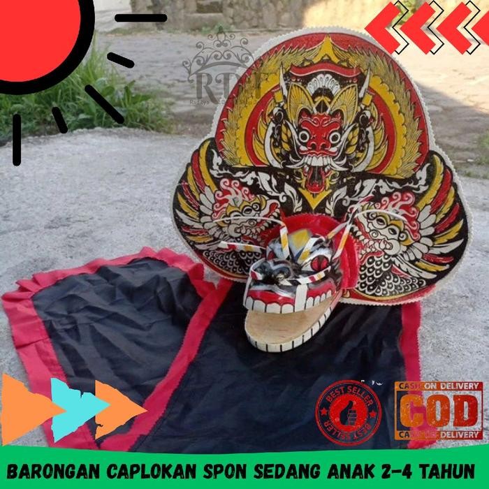 

* Caplokan devil spon kecil leak kuning 2-4 tahun barongan kuda lumping Mainan *
