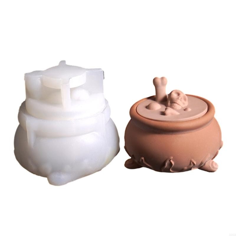 

Easy Release Mould Storage Box Molds Skull Crafting Mold Silicone Texture for Storage Box and Artistic Storage