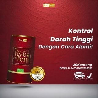 

Teh BYE TENS BIO GOLD Premium Tea Celup Herbal Bantu atasi Hipertensi Tekanan Darah Tinggi BPOM