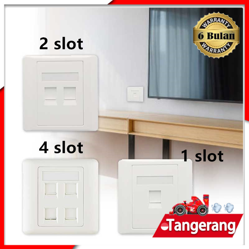 Faceplate RJ45 / Face Plate RJ 45 / Socket Lan / Wall Face Plate RJ45