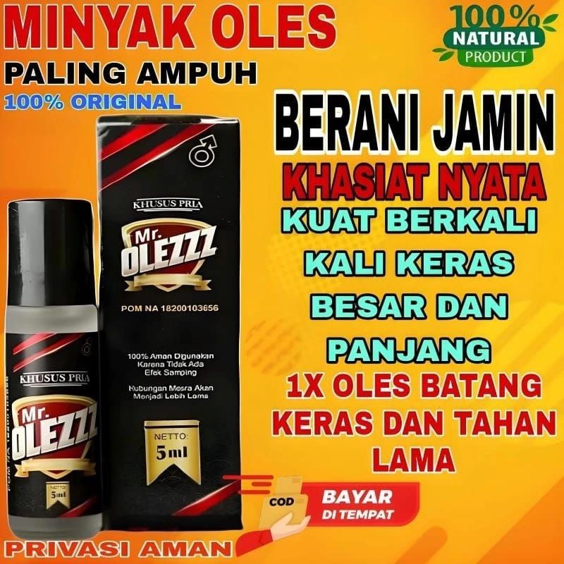 OBAT KUAT PRIA TAHAN LAMA MR.OLEZZ 100%ORIGINAL-HERBAL PEMBESAR MR.P ORI BESAR PANJANG AMPUH TERBUKT