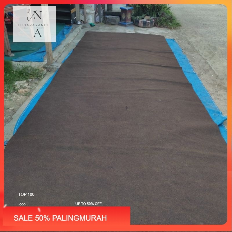Karpet lantai ruang tamu astetic custom ukuran lebar 2 meter