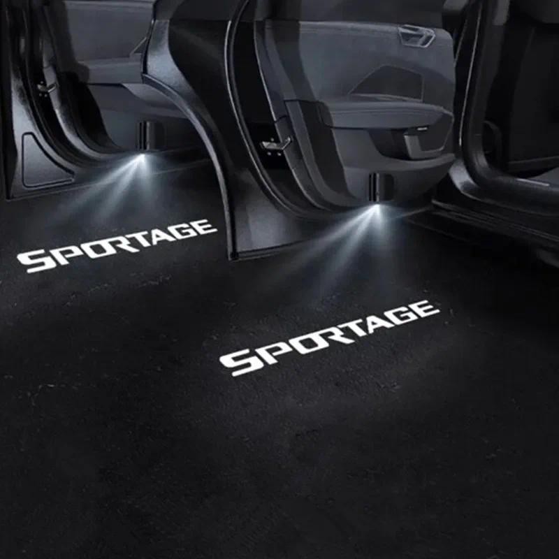 Universal LED For KIA Sportage HD Logo Wireless Car Door Welcome Lamp Light Projector Light