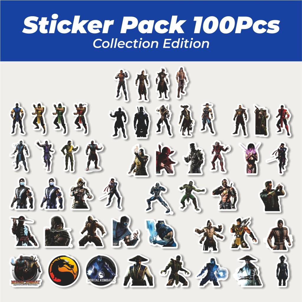 

Hot Stiker Video Game Series Mortal Kombat Character Mix 2 Lucu Anti Air Stikers Berperekat Waterproof Sticker Decal Buat Motor Helm Buku Journal Koper Casing HP Laptop Botol Minum