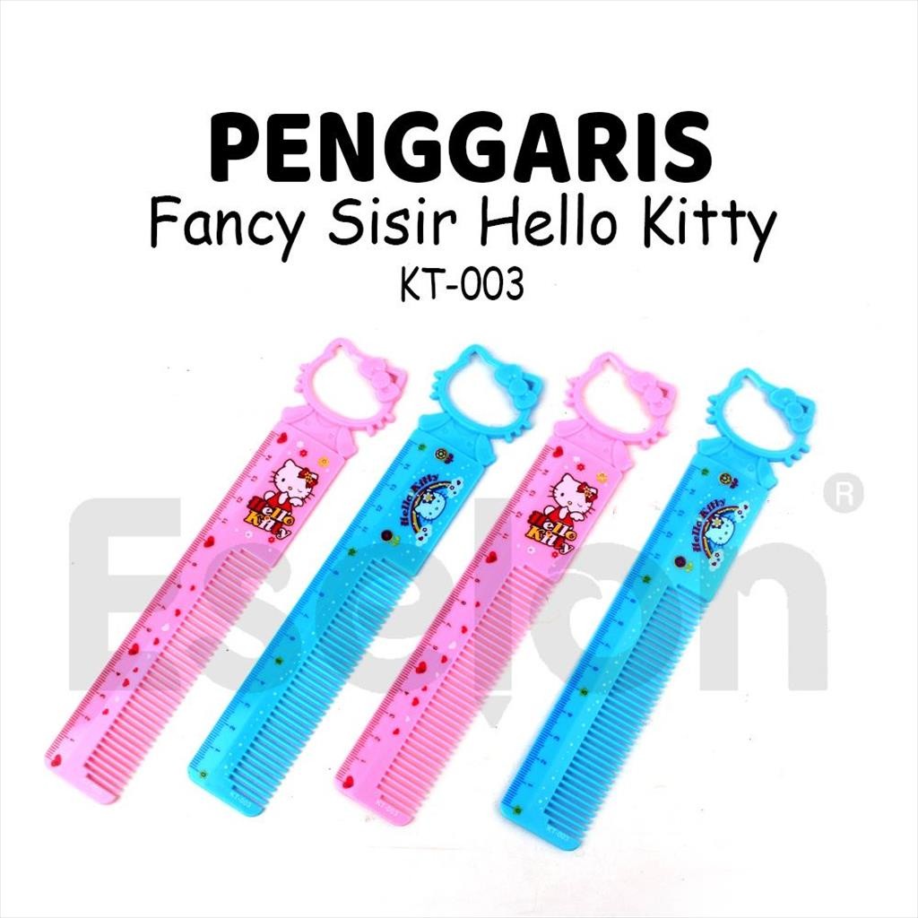 

♚1buah Penggaris 15cm SISIR HELLO KITTY / Penggaris 15cm Fancy♚