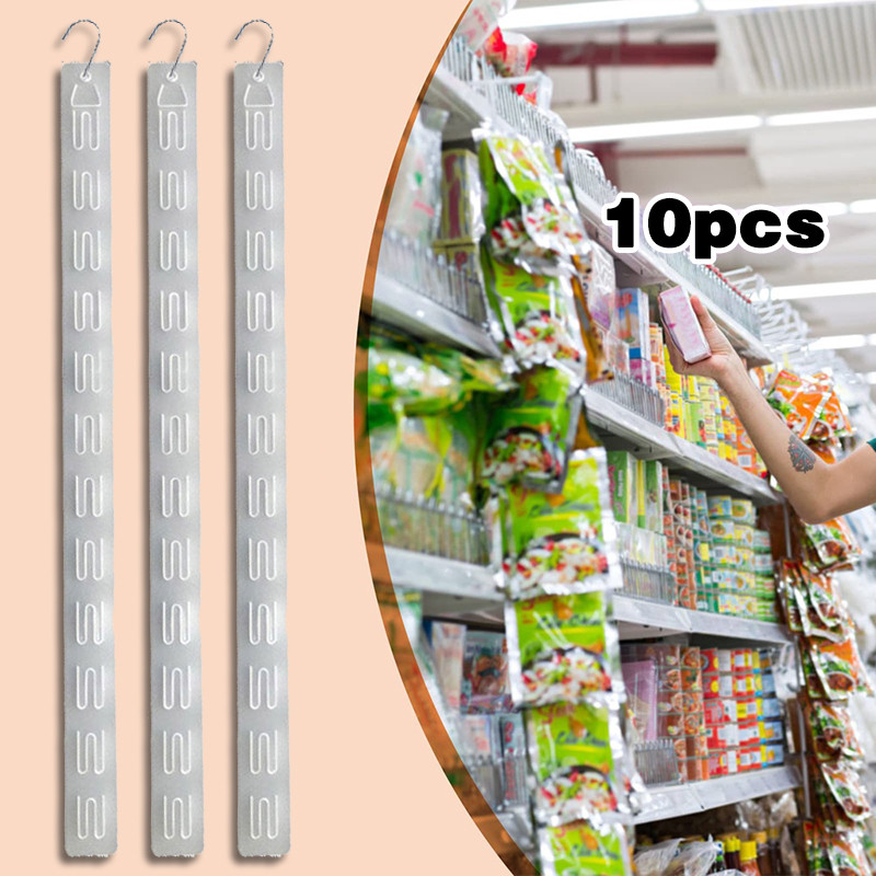 GL 10pcs Clip Strip Display Makanan / Strip Gantung Display Supermarket / Hanging Strip / Clip Strip
