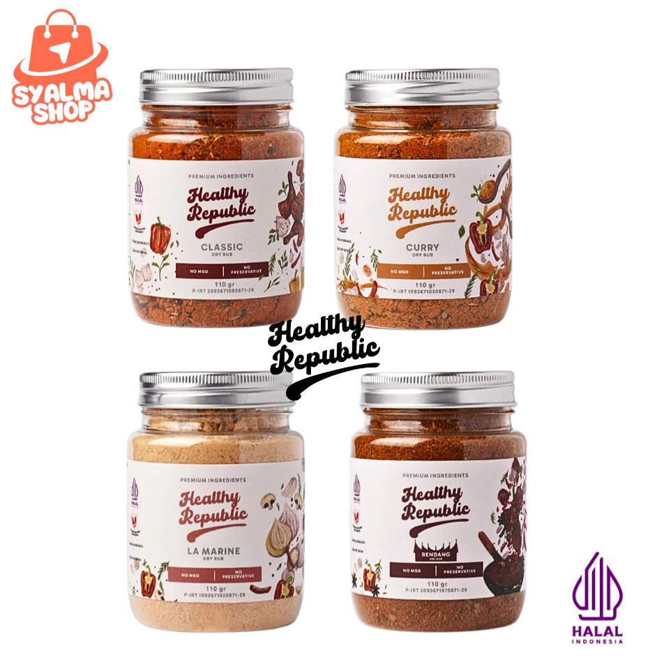 

Healthy Republic Bumbu Marinasi Serba Guna Rendah Kalori Rendah Lemak Spices 120Gram