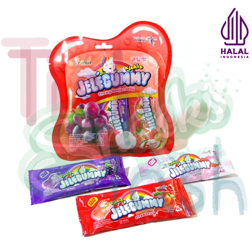 

Kiokio Jelegummy isi 6 pcs - Stroberi Anggur Leci Jeli Konjac Food Candy Snacks Jeli Cemilan GROSIR
