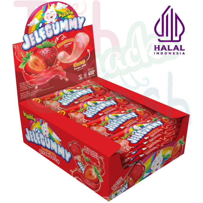 

Kiokio Jelegummy Stroberi HALAL 24 pcs 600gr