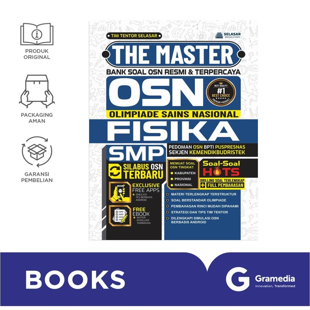 Gramedia Surabaya - The Master Bank Soal OSN Fisika SMP
