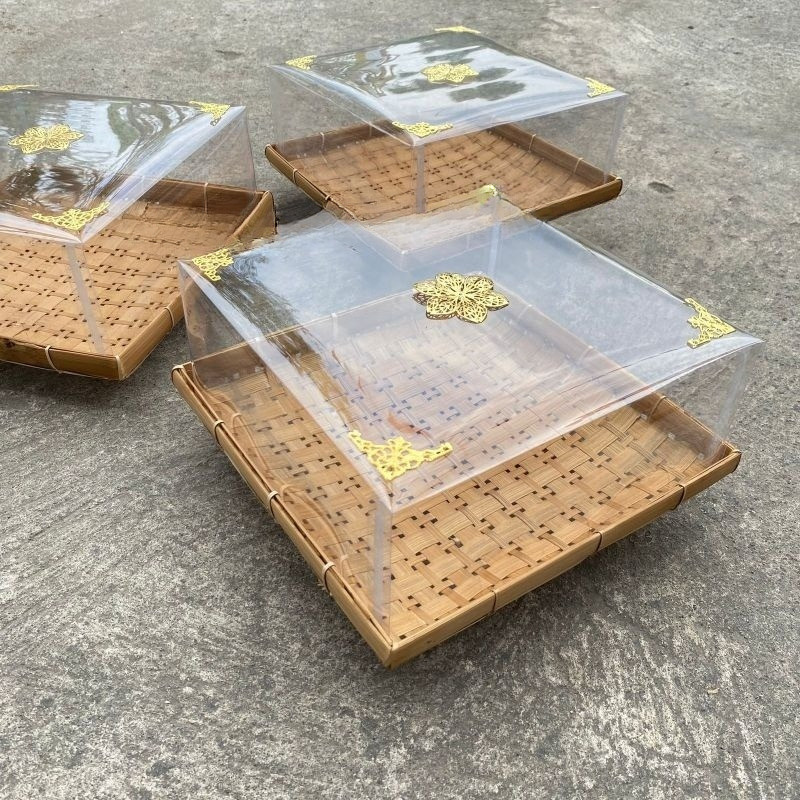 GROSIR BISA COD TERLARIS BOX MIKA LOW BUDGET / piring hantaran piring seserahan piring mika seseraha