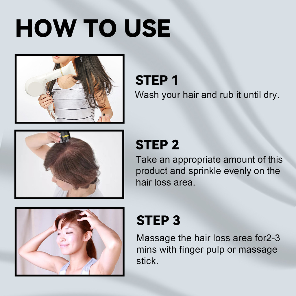 EELHOE Bedak Perawatan Rambut Melembapkan Memperkuat Rambut Menebalkan Rambut Hitam Jahe Bedak Peraw