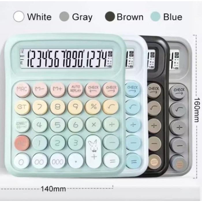 

⌞ Limited Stok⌝ - Terlaris Kalkulator Rainbow KINCIZEN KC-2034 - Calculator Pastel 14 Digit Tombol Fancy Korea - BLUE