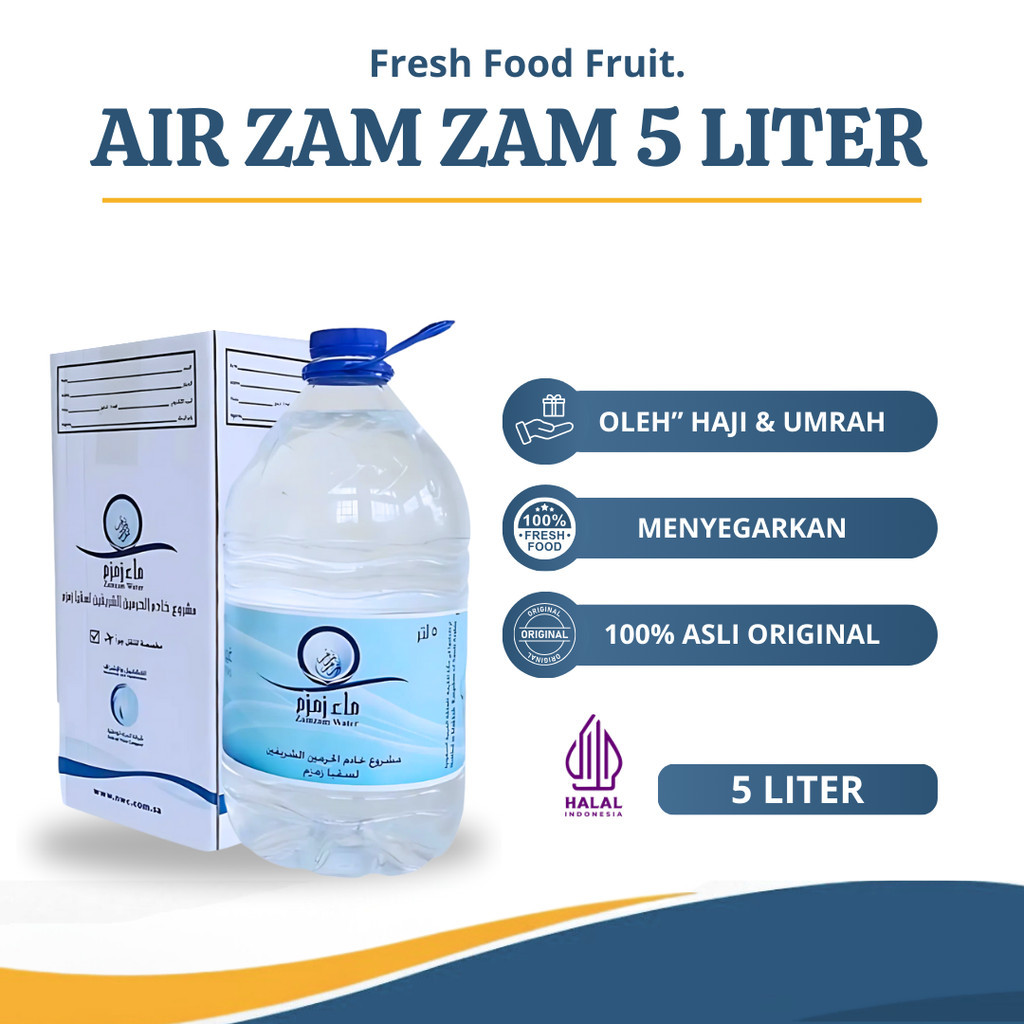 

Air Zam Zam 5 Liter Original Air ZamZam 5 L Asli zamzam Water Kemasan 5 Liter Oleh Oleh Haji Umrah