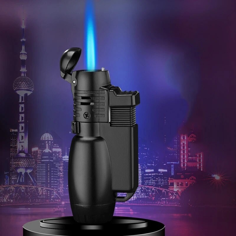Korek Api Gas Logam Turbo Pemantik Jet Tahan Angin Butana Cerutu Pemantik Rokok Me Aksesoris Gadget 