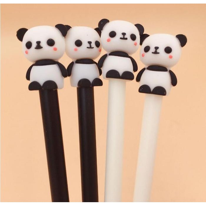 

grosir Panda Gel Pens 0.5mm Cartoon Silicone Gel-Ink Pen - 36 pens