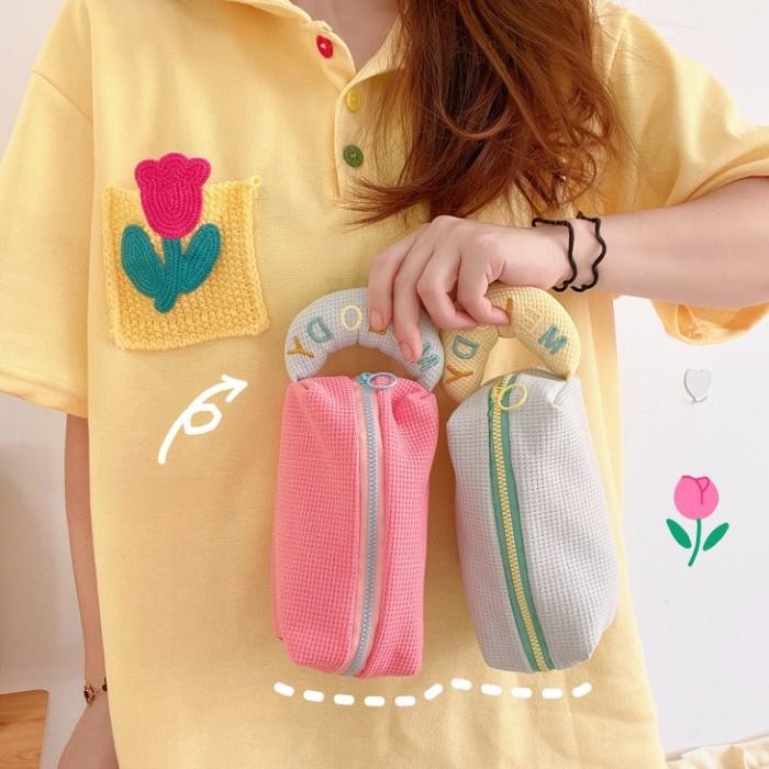 

Mismi Alina Pencil Case / Tas Kosmetik / Kotak Pensil Cute Sekolah Perempuan Trendy - PC4A - Pink