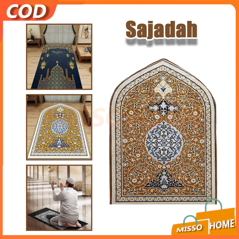 Sajadah Kubah Busa Polos/Sajadah Turki Rajut Travel/Sajadah Turki Turkey Premium Rajut Motif Bunga