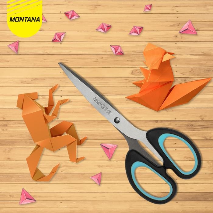 

MONTANA Scissors Gunting Stainless Steel 20.5 Cm Multipurpose Kuat Tajam Anti Karat STL-580/Lusin