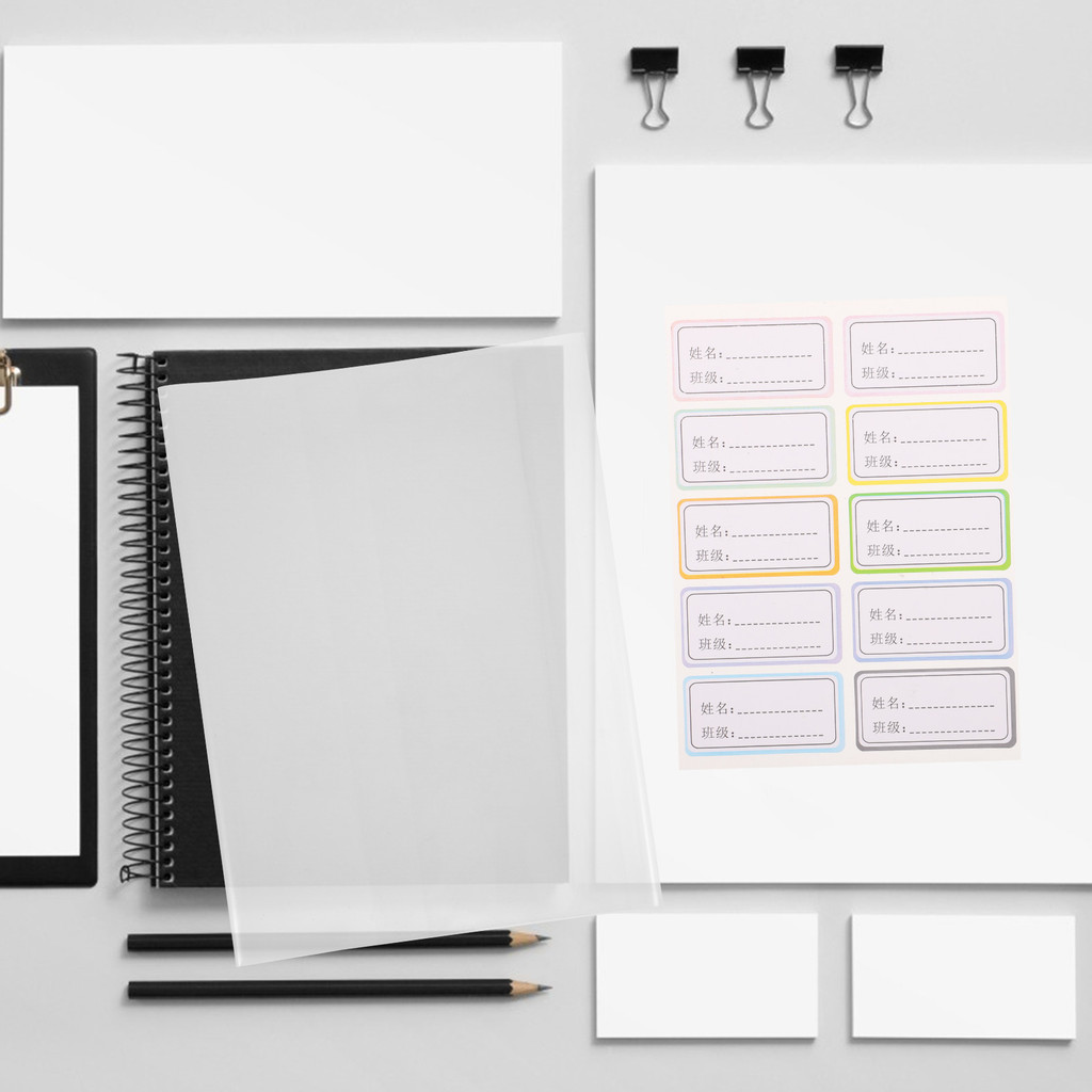 

10 Pcs Book Cover Clear Textbook Covers Waterproof Sleeve for Refill Plastic Self-adhesive Protector Dad