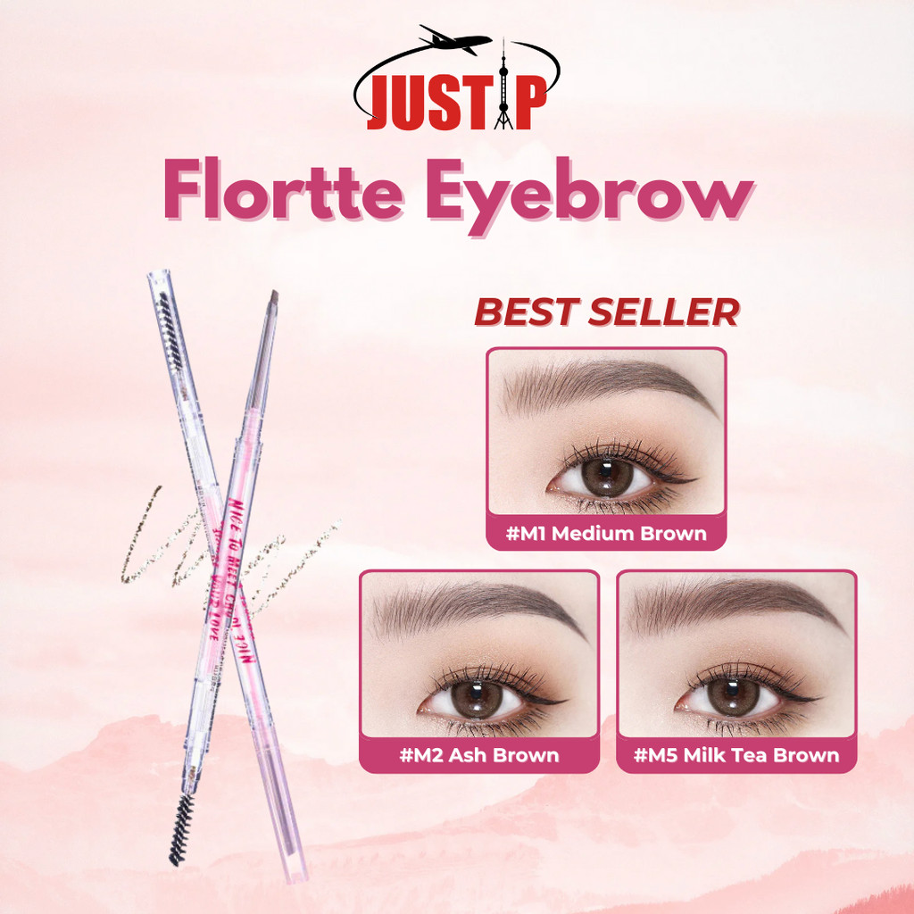 Flortte Sculpting Eyebrow Pencil - Pensil Alis Flortte
