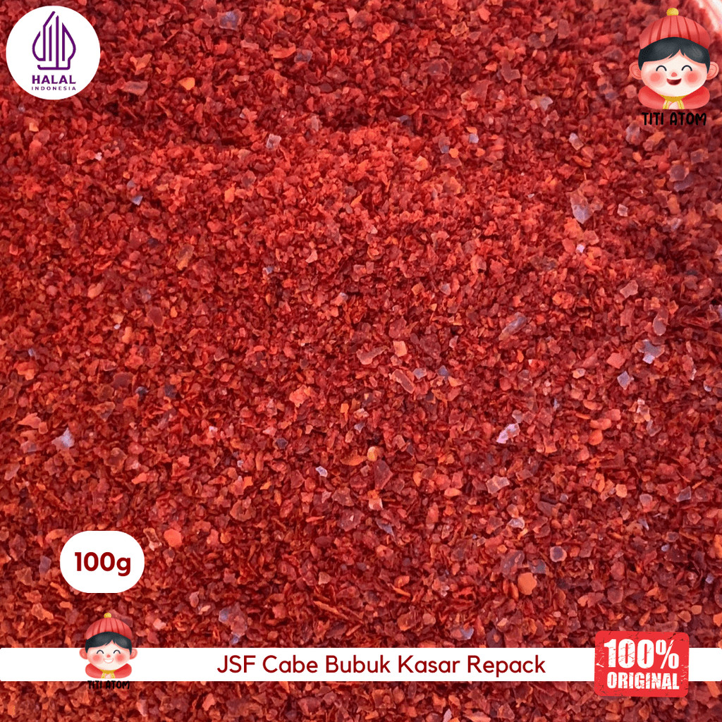 

Bubuk Cabe Gochugaru Kasar 100g Repack | Chili Flakes Korea untuk Kimchi & Masakan Pedas