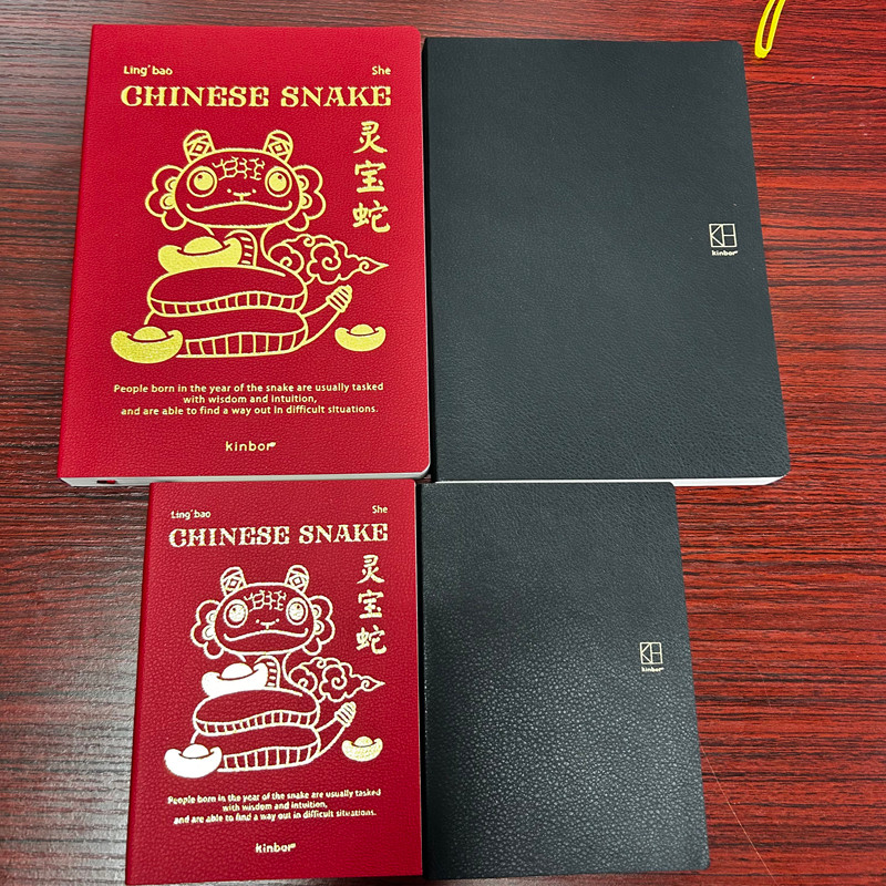 

Kinbor 2025 Year of the Snake A5 A6 Journal Notebook Portable Pocket Daily Week Month Planner 365 Days Calendar Agenda Plan