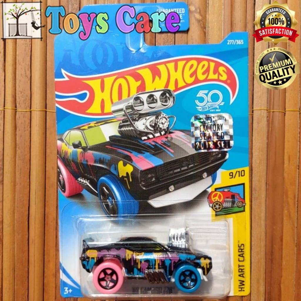 HOTWHEELS TOONED 69 CAMARO Z28 HITAM FACTORY SEALED CHEVY CHEVROLET ZL1 CONCEPT