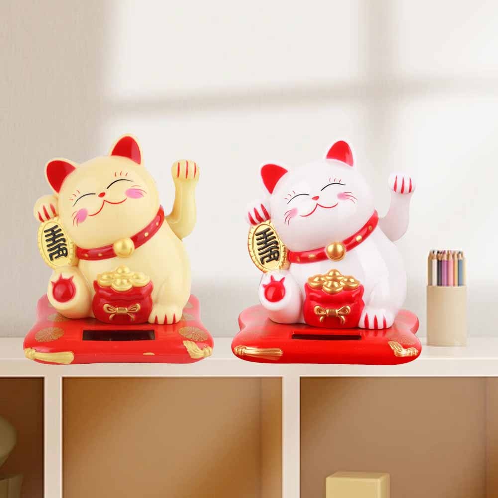 Kucing Keberuntungan Tenaga Surya untuk Dekorasi Rumah dan Mobil