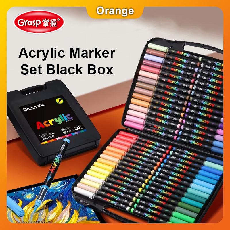 

Pensil Marker Akrilik Solubil Air 48/60 Warna Dengan Ujung Lembut Tipe Cair Langsung