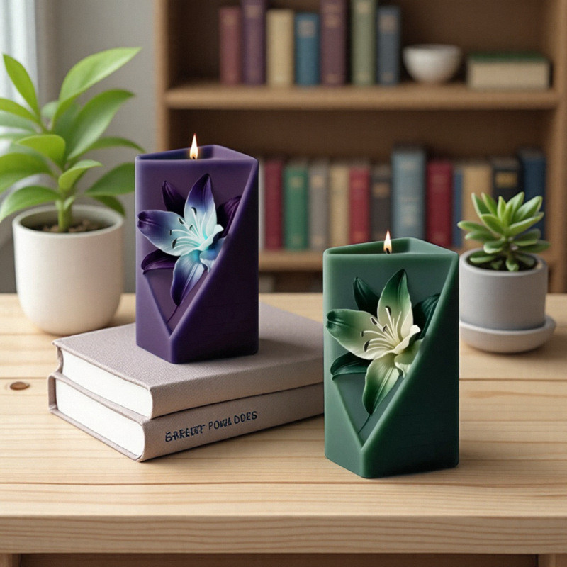 

Silicone Candle Mold Special Diy Candle Mold Geometry Candle Mold Food-Grade For Diy Projects Home Decoration