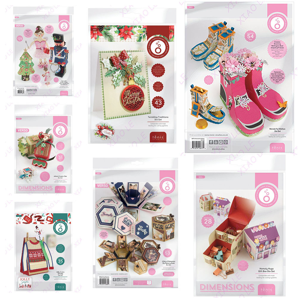 

Wonderful Wellies Gift Box Die Collection 2025 New Arrival Metal Craft Cutting Die DIY Scrapbook Paper Diary Decoration Card