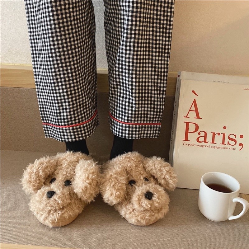 Town Shell Sandal Puppy Dog Rumah Indoor Empuk Hangat Lucu / Sandal Slippers Rumah Indoor Wanita/ Se