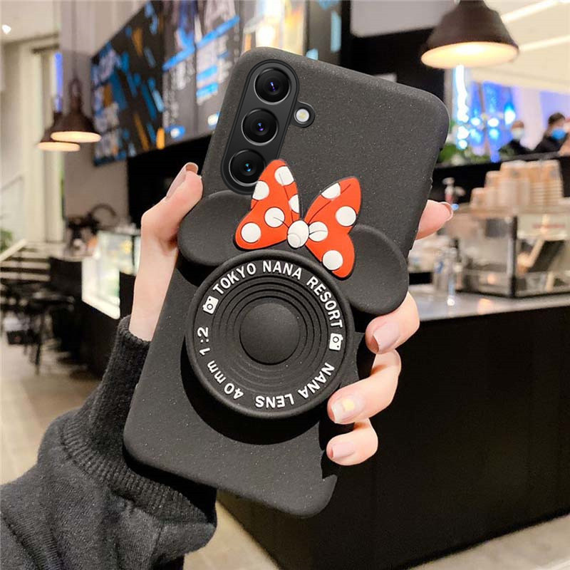 For Galaxy A07 A17 A57 A37 Case Fashionable Cartoon Mickey Mirror Dustproof Smooth For Samsung Galax