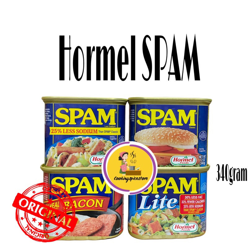 

SPAM HORMEL USA MALING LUNCHEON BABI 340gr daging kaleng