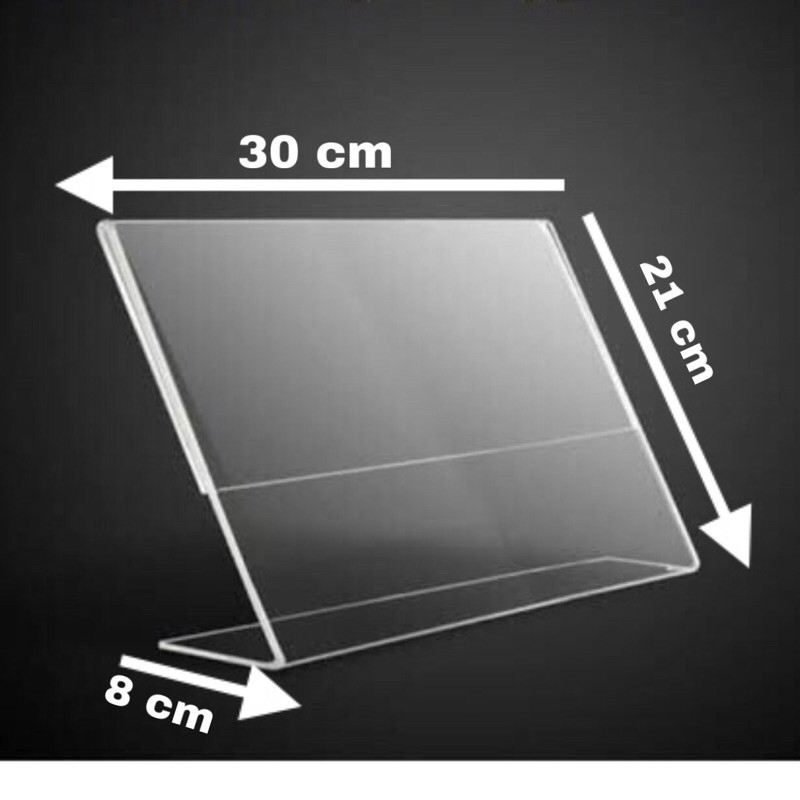 

Tempat menu akrilik tent card 21cm x 30cm(A4) model L lansdcape