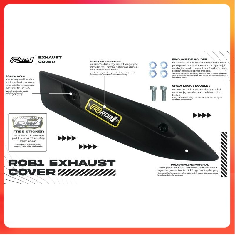 Cover / Tameng Knalpot | Glasswool | Endcap V/X | Per Knalpot - ROB1 Racing gos