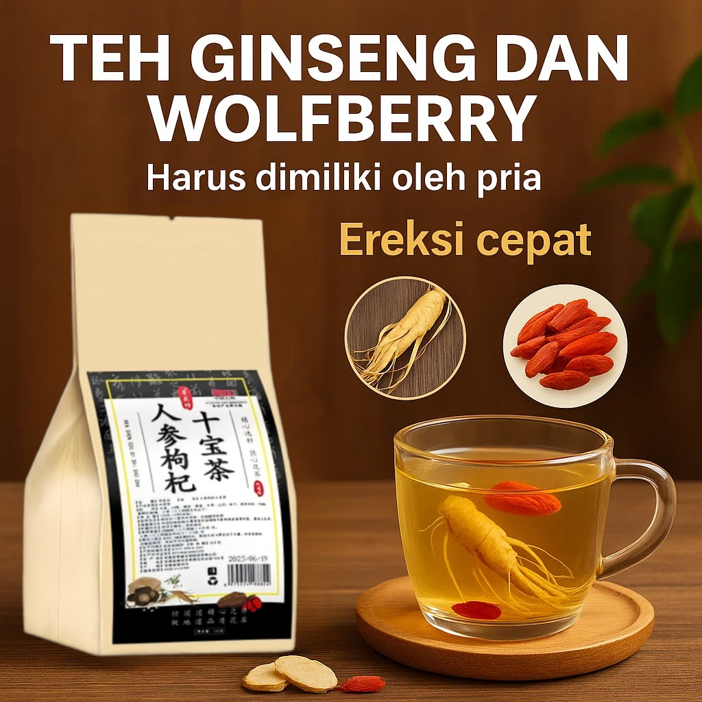 

⚡Pengiriman 24 Jam⚡【Beli 1 Gratis 1】30pcs Ginseng And Wolfberry Ten Treasures Tea/Liver Tea Teh Untuk Detox Racun Pada Liver/Teh Sehat /Kantong Teh Bergizi Hati/Teh Ginseng Liver Dan Wolfberry Kombinasi Teh Kesehatan