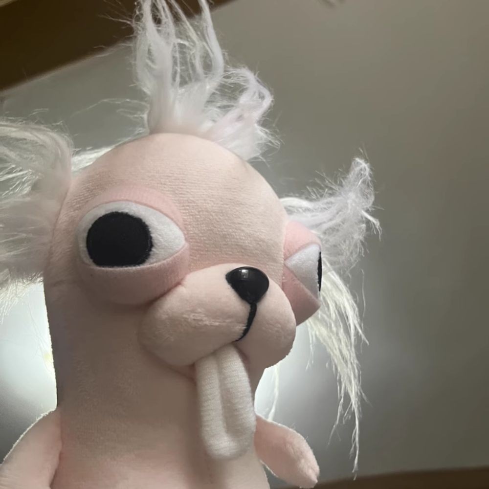 Stuffed Animals Chihuahua Plush Toy Puppy Pet Keychain Pendant Stuffed Chihuahua Doll Realistic Kawa