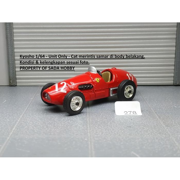 AD99 Diecast Kyosho Dydo 1/64 Ferrari 500F2 No 12 Unit Only