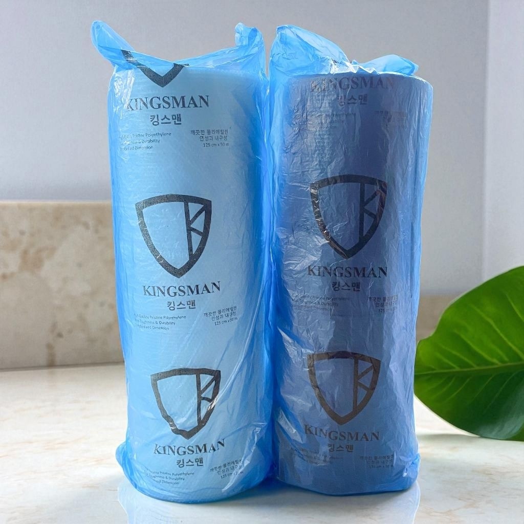 

Bubble Wrap Roll Core PREMIUM Kingsman Murah Bening & Hitam 125cm x 50m 2.3kg - Bubble Plastik Packing Murah