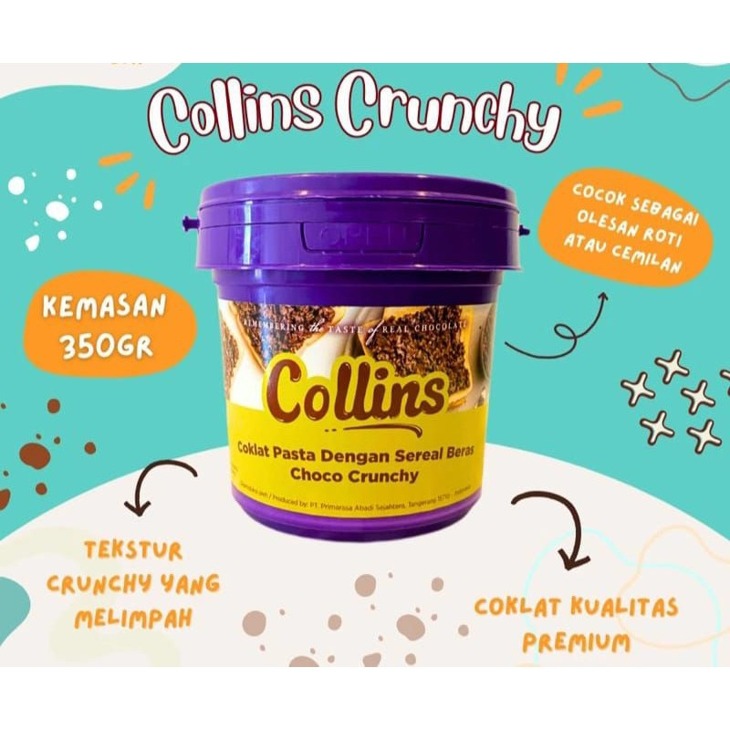 

New Collins Choco Crunchy 350gr (EXP 2027)Premium