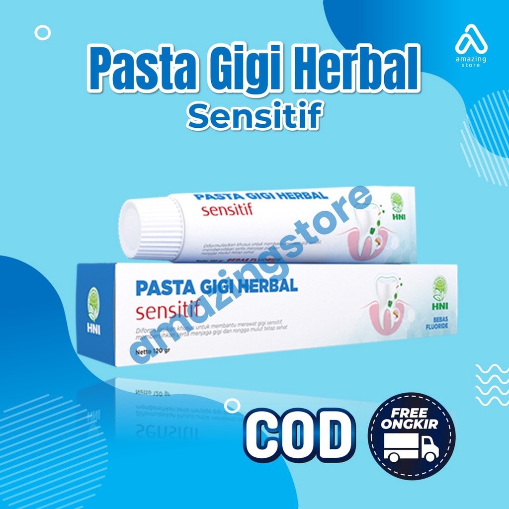 Pasta Gigi Herbal Sensitif HNI - Pasta Gigi Herbal Cengkeh HNI - Pasta Gigi Herbal Propolis HNI HPAI