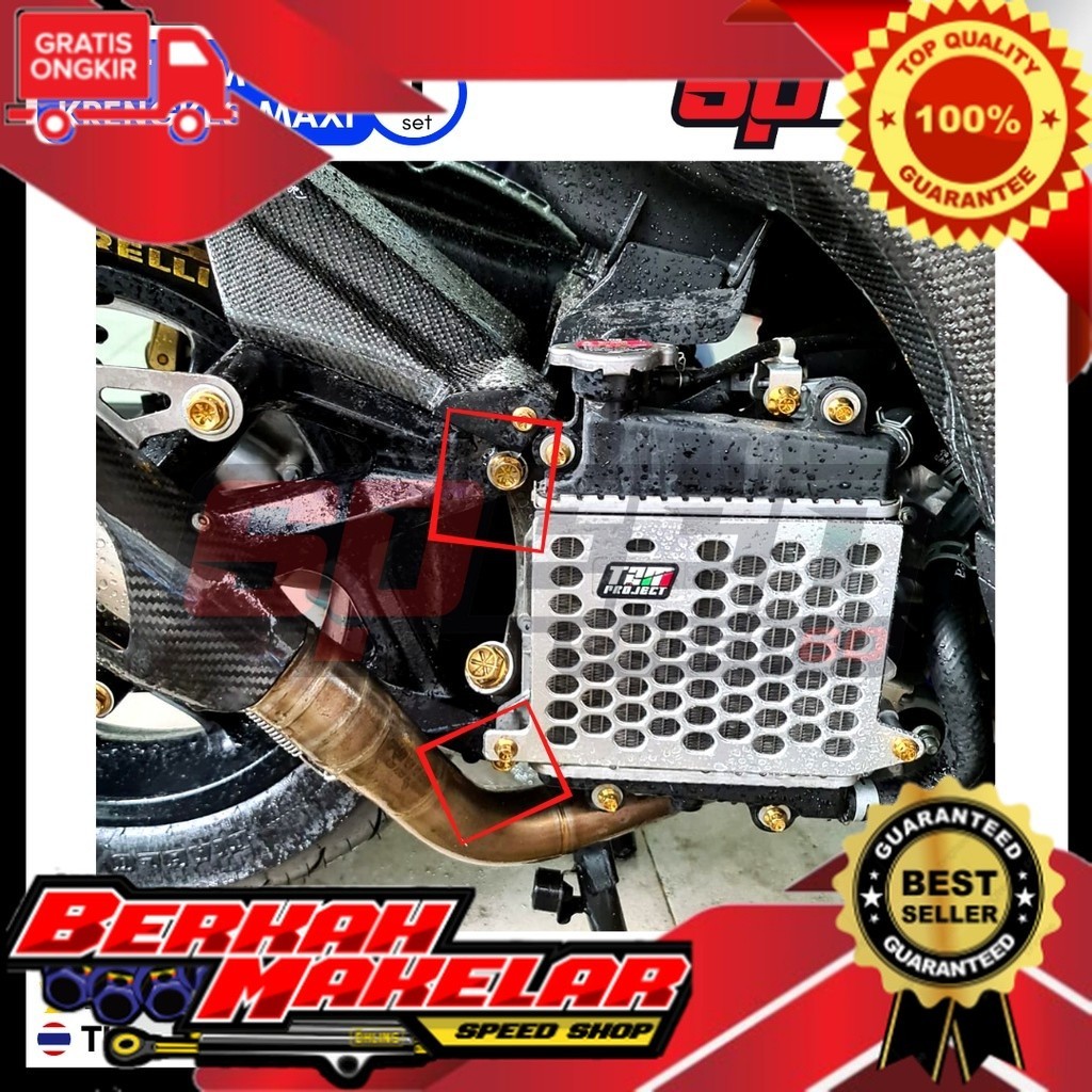 Baut Arm Krengkes Swing Arm Aerox Nmax Xmax Lexi Baut  Stainless Custom Bubut