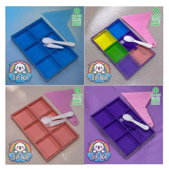 

6 Grid Color Tray Palette Diamond Painting Tools Kits, Nampan Jumbo Diamond Painting